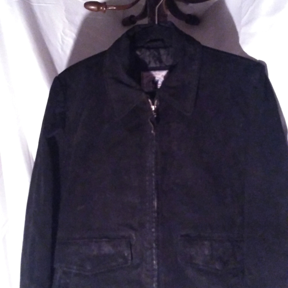 Small American classic suede coat